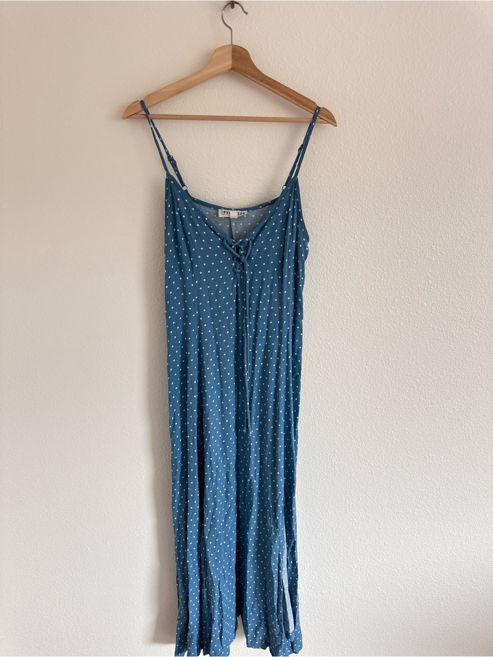 Idyllwind Blue Polka Dot Maxi Dress